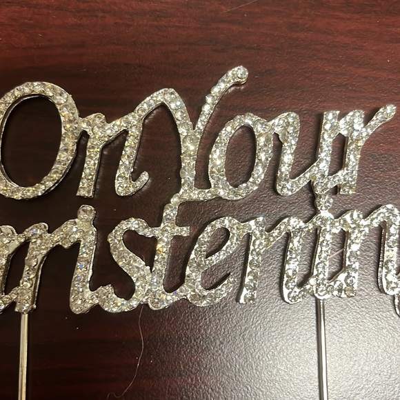 Rhinestone cake topper - Picture 2 of 6
